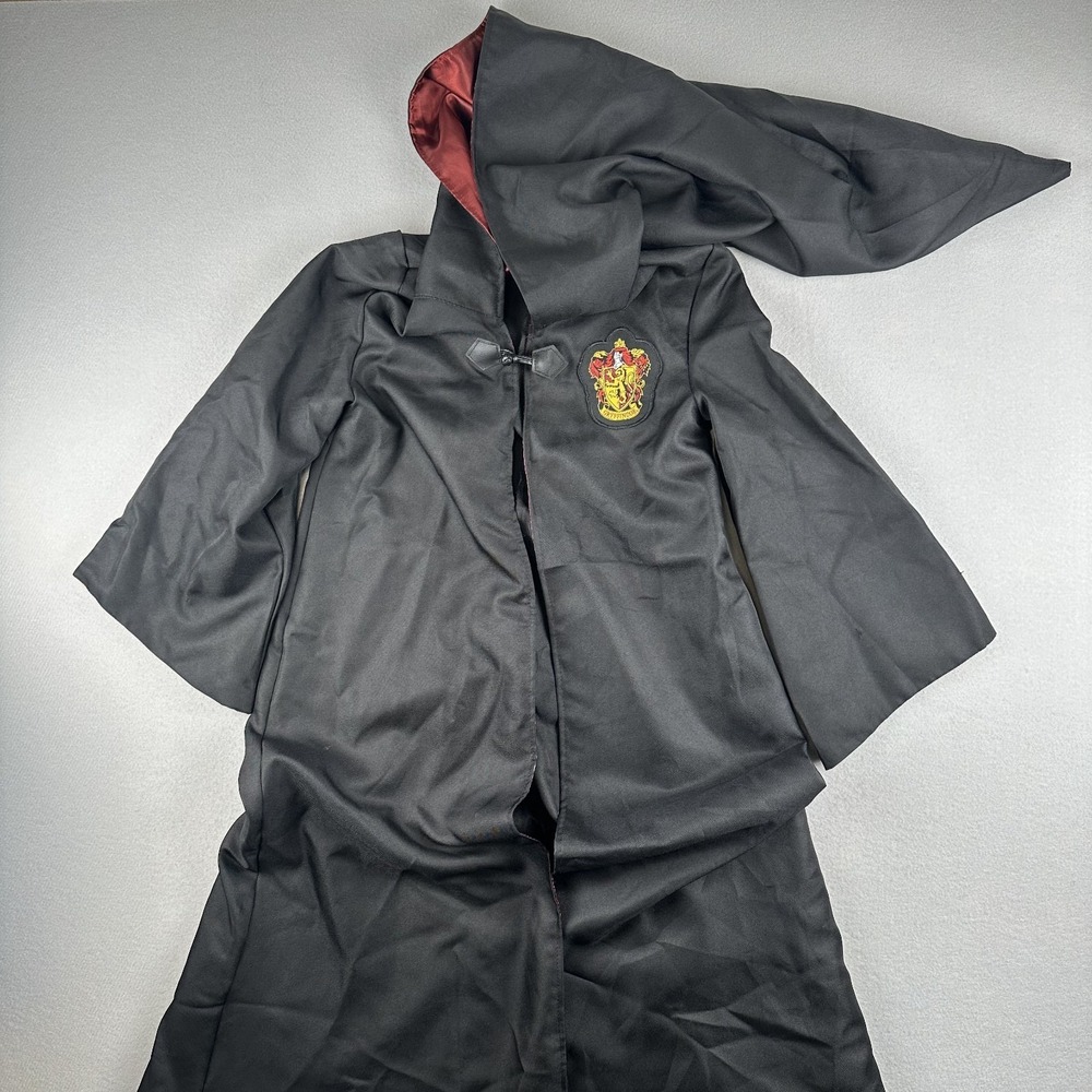 Disguise Harry Potter Gryffindor Robe Kids L 10-12 Black Burgundy Hooded Costume